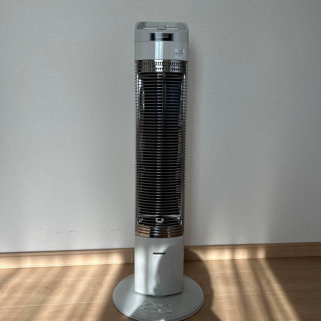 コロナのコアヒートスリム2021年製遠赤外線ストーブ　軽量で持ち運びに便利です