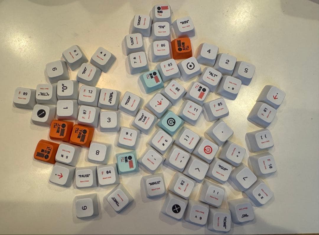 【新品】keyball44 白　トップケースマウント　フルセット