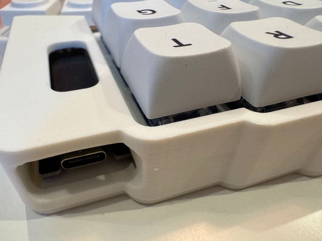 【新品】keyball44 白　トップケースマウント　フルセット