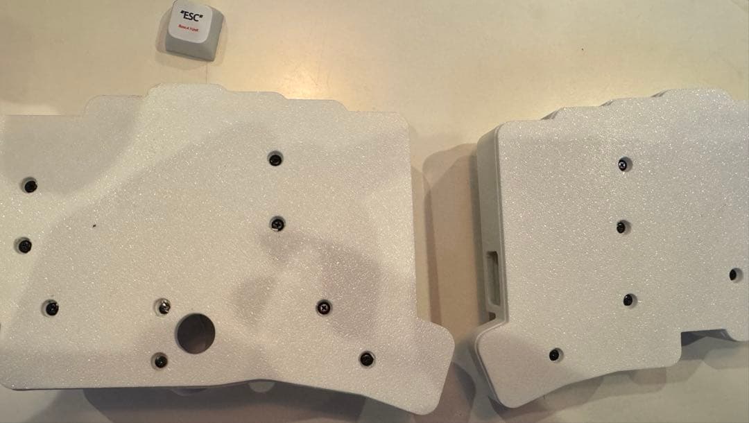 【新品】keyball44 白　トップケースマウント　フルセット