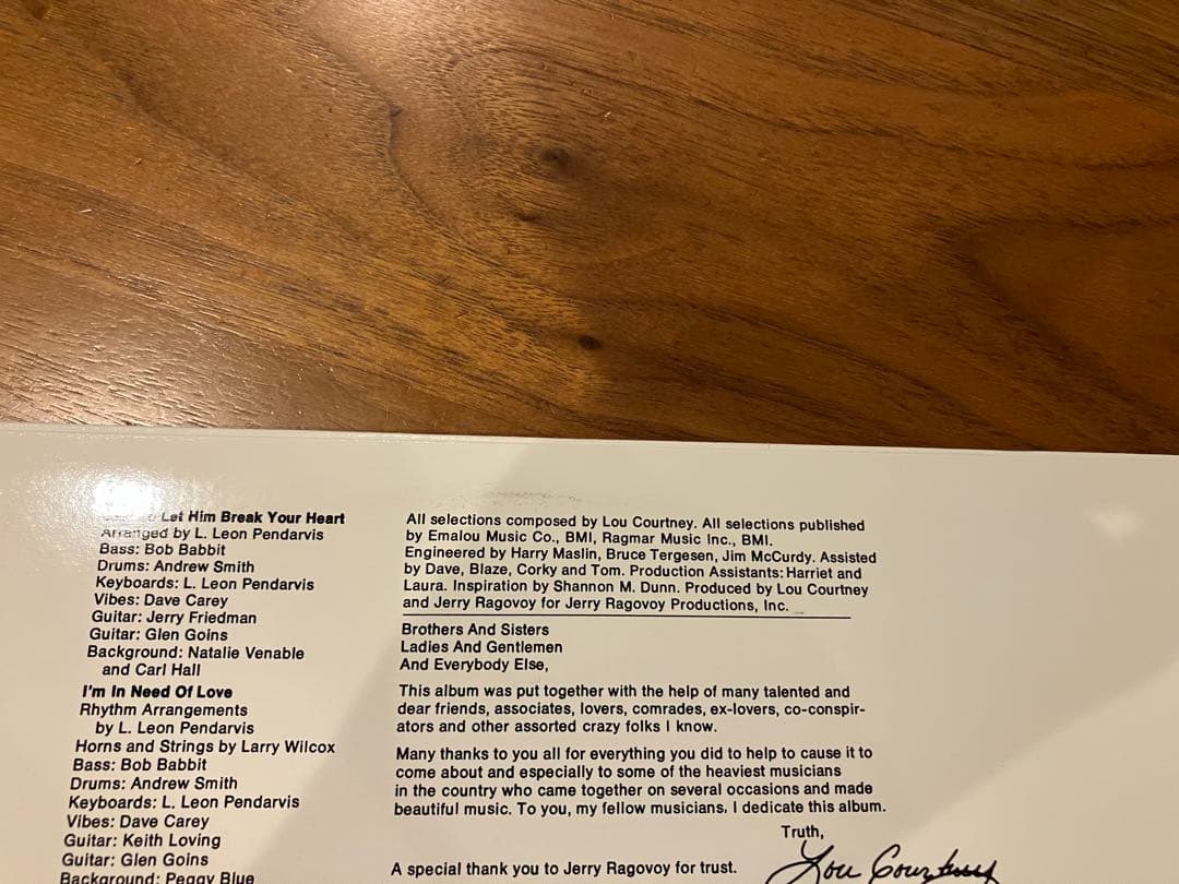 Lou Courtney 「I'm In Need Of Love」LP