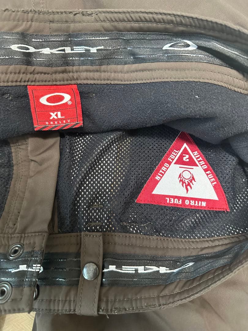 赤タグ OAKLEY ナイロンパンツ スキーパンツ XL
