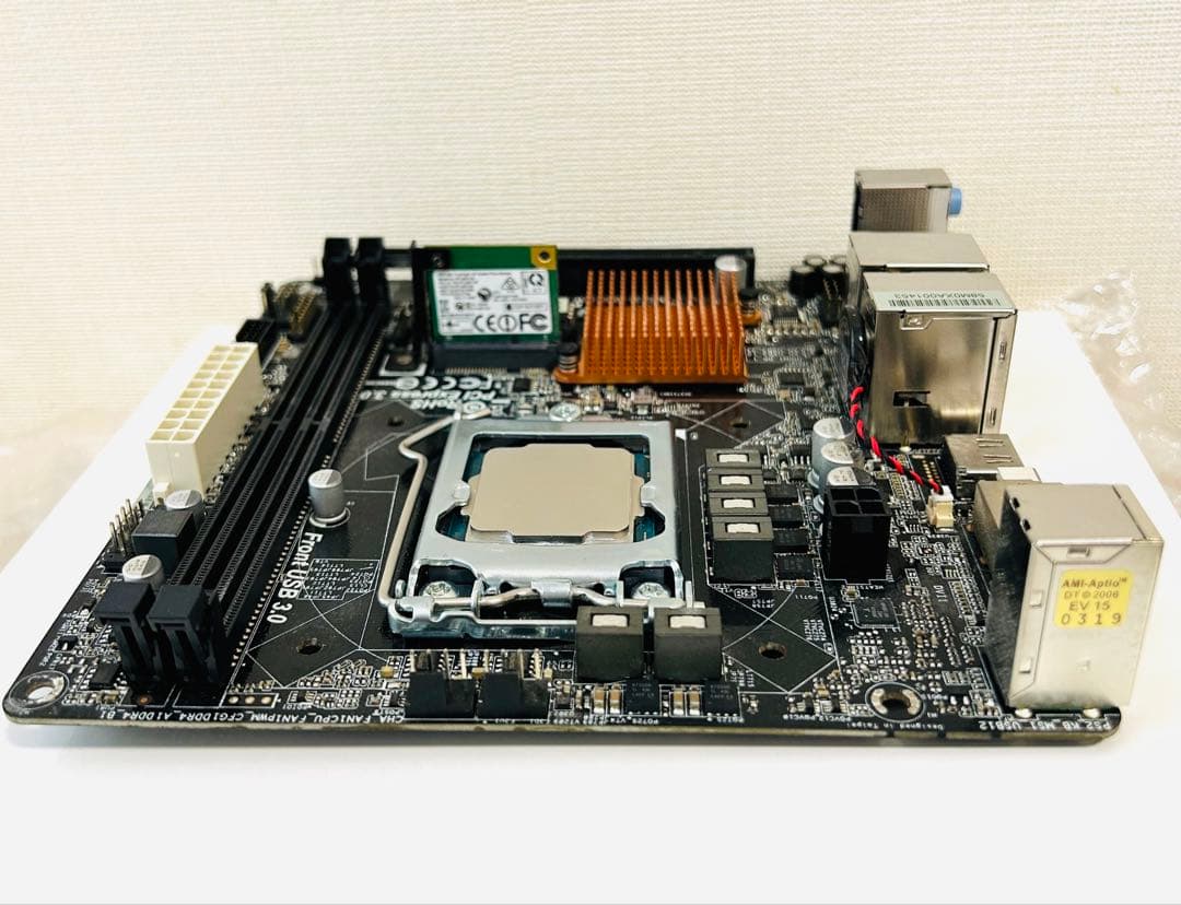Asrock H170M-ITX/ac＋Core i5-7500＋CPUクーラー
