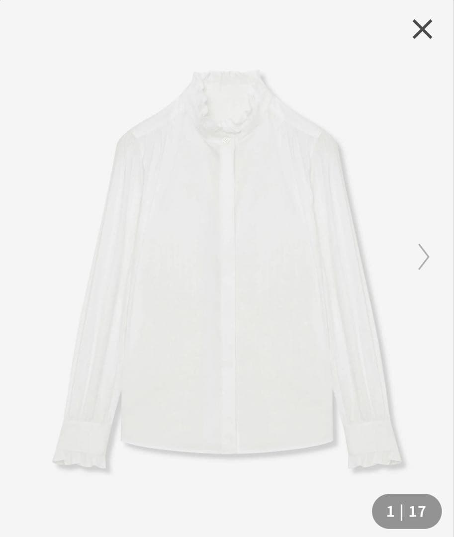 セール！新品　マッキントッシュ　コットンナイロンストレッチスタンドカラーブラウス