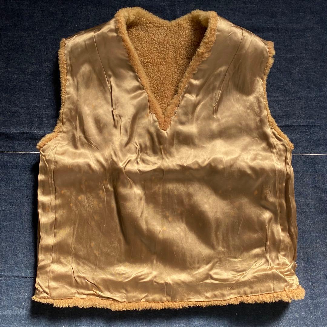 50s ビンテージ ファー ベスト テディベア 60s 70s KODIAK