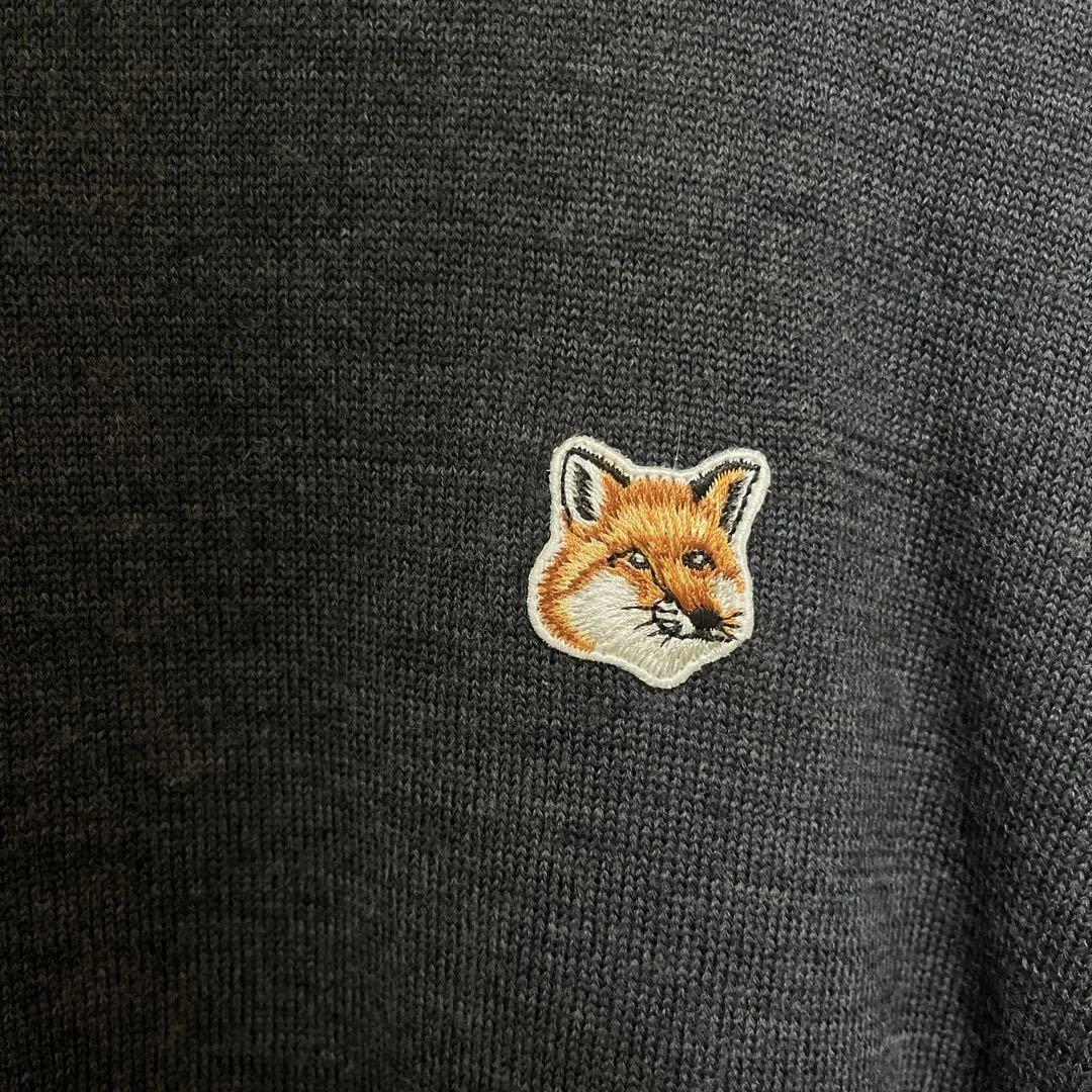 t*m様 MAISON KITSUNÉ フォックスヘッド　ダークグレー ニット