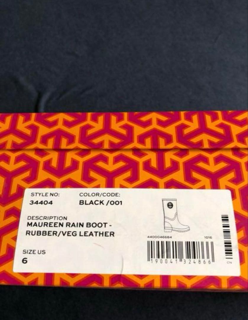 Tory Burch ブラック ラバー長靴❤️梅雨に向けての電車通勤用