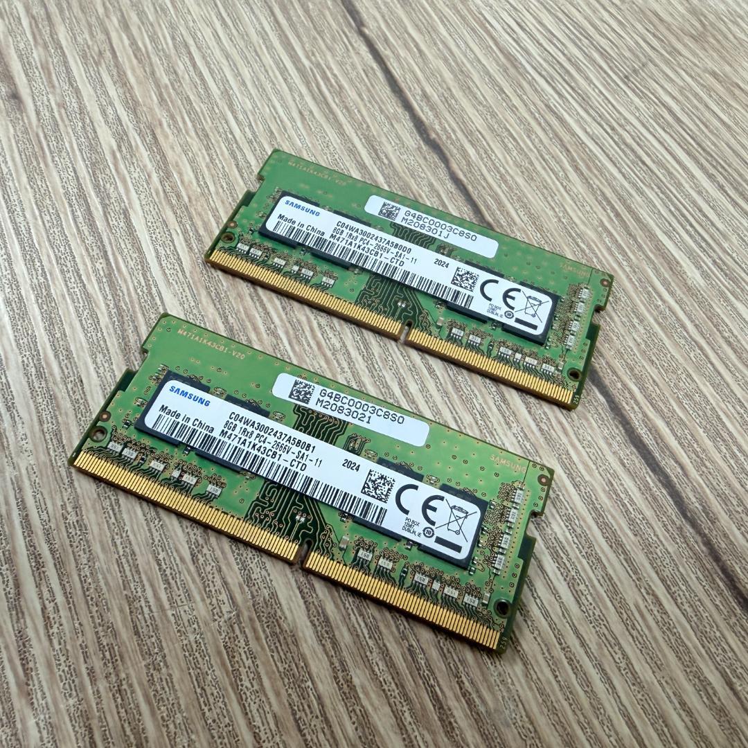 SAMSUNG DDR4-2666V 8GB メモリ2枚セット