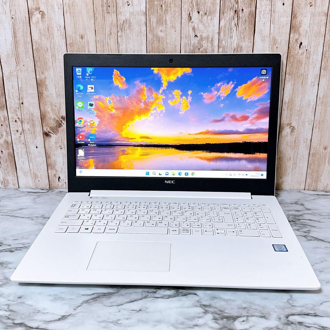 美品✨すぐ使えるパソコン 高性能i3 メモリ8GB 超大容量1TB✨カメラ付き