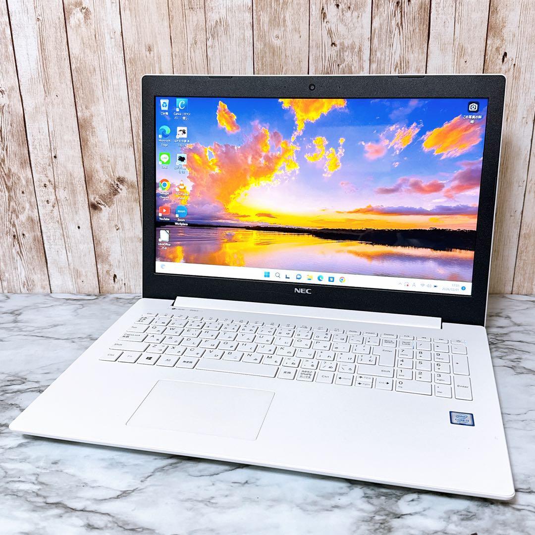 美品✨すぐ使えるパソコン 高性能i3 メモリ8GB 超大容量1TB✨カメラ付き