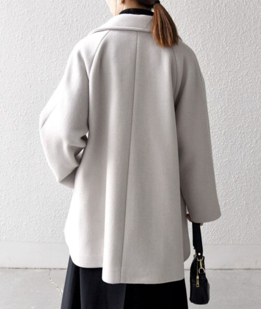 SHIPS　any　スタンド&　テーラード　ハーフ　コート