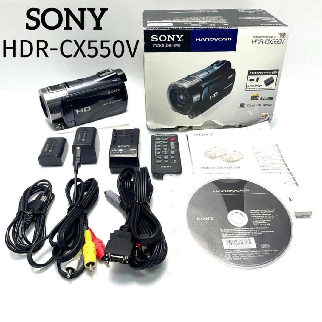 美品 SONY handycam HDR-CX550V ACC-TCV7
