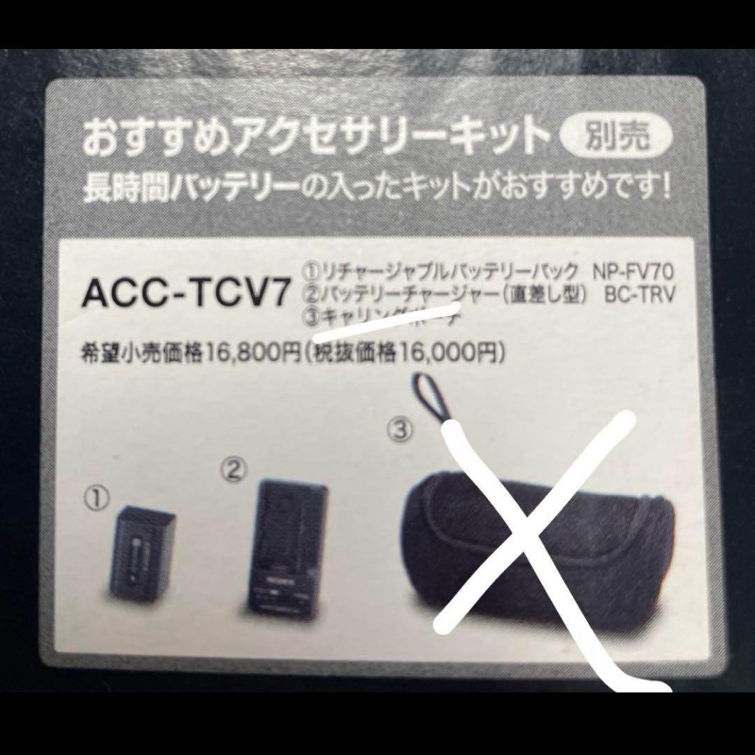 美品 SONY handycam HDR-CX550V ACC-TCV7