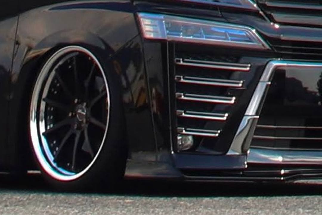 ヴェルファイア 後期 フォグカバー　 左右セット　メッキの所202で塗ってます