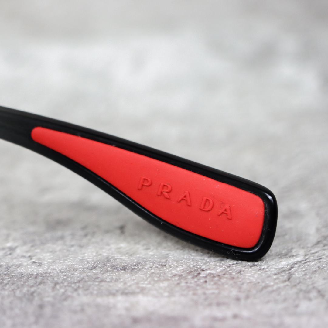 PRADA SPORT プラダスポーツ サングラス グレー×レッド ケース付き