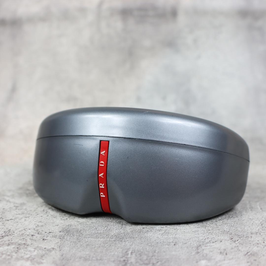 PRADA SPORT プラダスポーツ サングラス グレー×レッド ケース付き