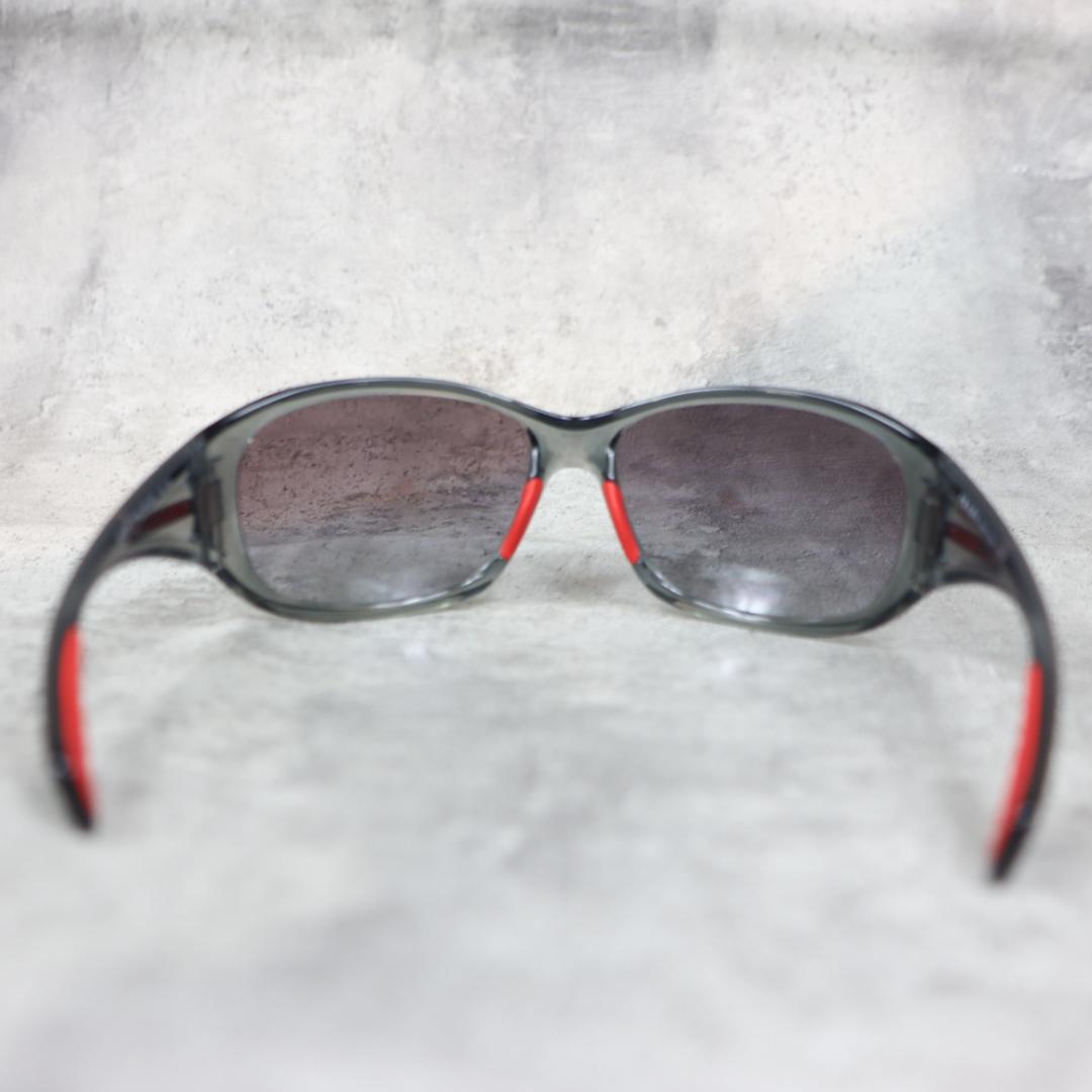 PRADA SPORT プラダスポーツ サングラス グレー×レッド ケース付き
