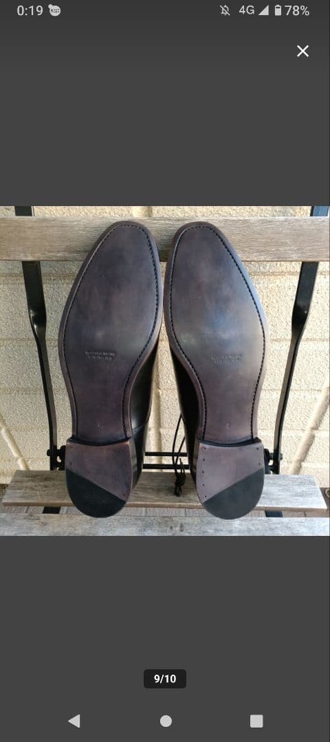 未使用 神匠 セミブローグ アノネイ ブローグ ブラック UK8 26