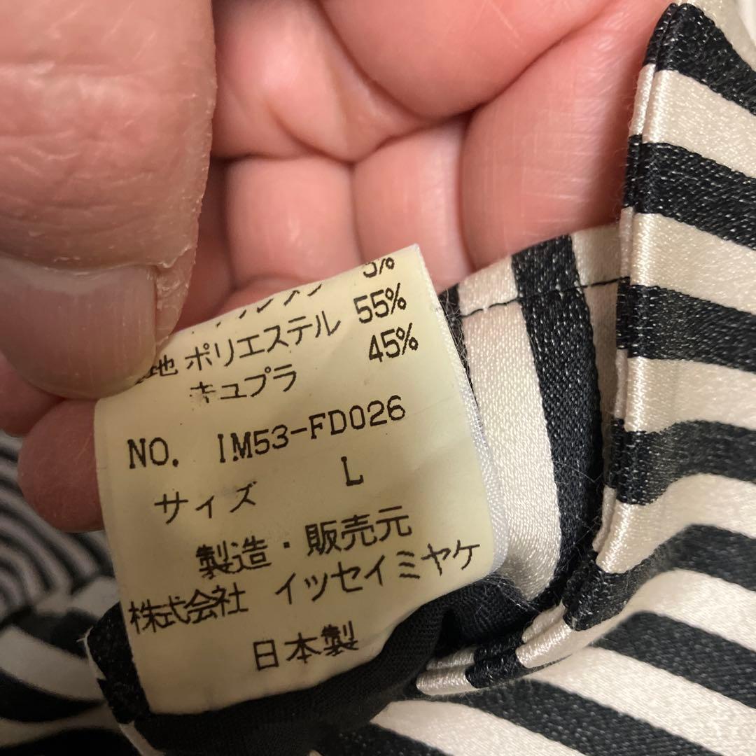 イッセイミヤケ ストライプ ジャケット