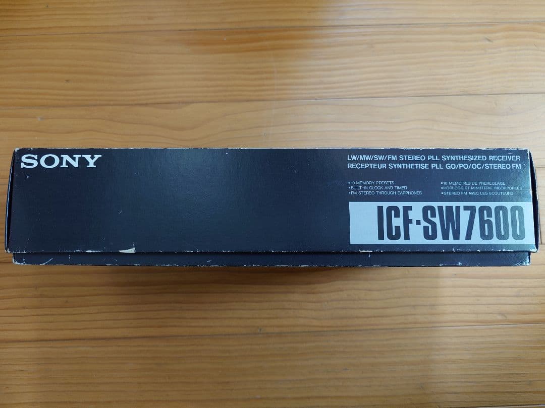 【希少】SONY ラジオ ICF-SW7600 箱　ケース付き　ジャンク品として