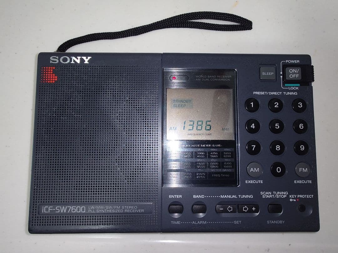 【希少】SONY ラジオ ICF-SW7600 箱　ケース付き　ジャンク品として