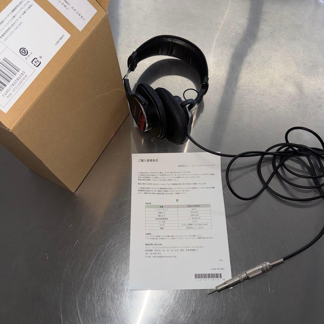 【動作確認済】SONY MDR-CD900ST モニターヘッドホン