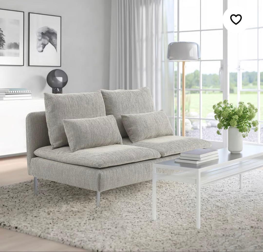 SÖDERHAMN ソーデルハムン 3人掛けコンパクトソファセクション グレー