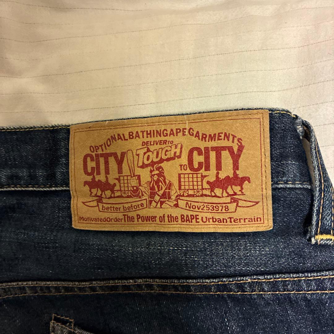 Bape デニムショーツ　ハーフパンツ
