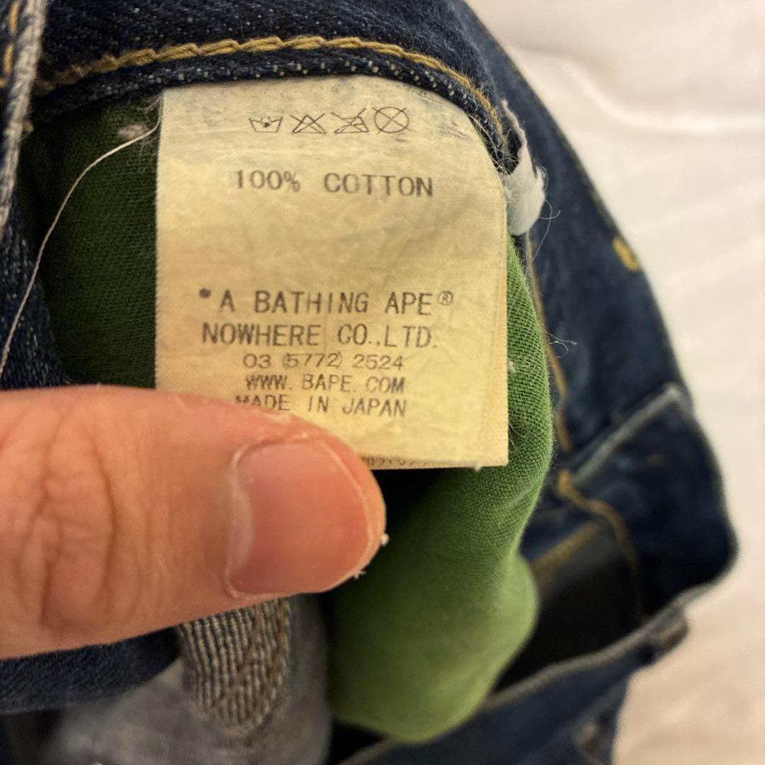Bape デニムショーツ　ハーフパンツ