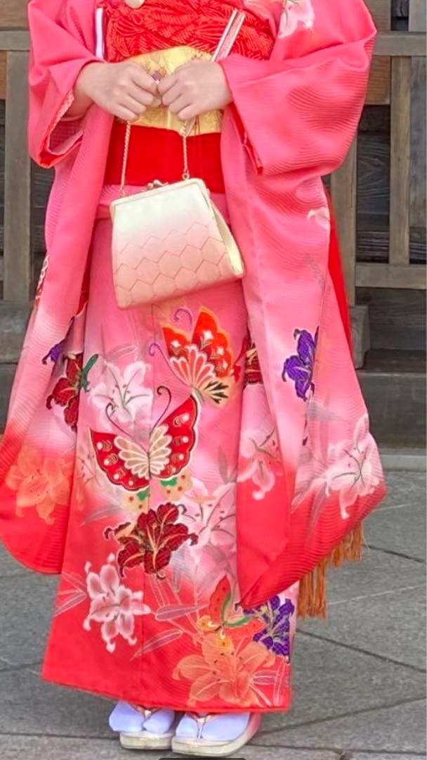 7歳　女の子　七五三　着物　振袖
