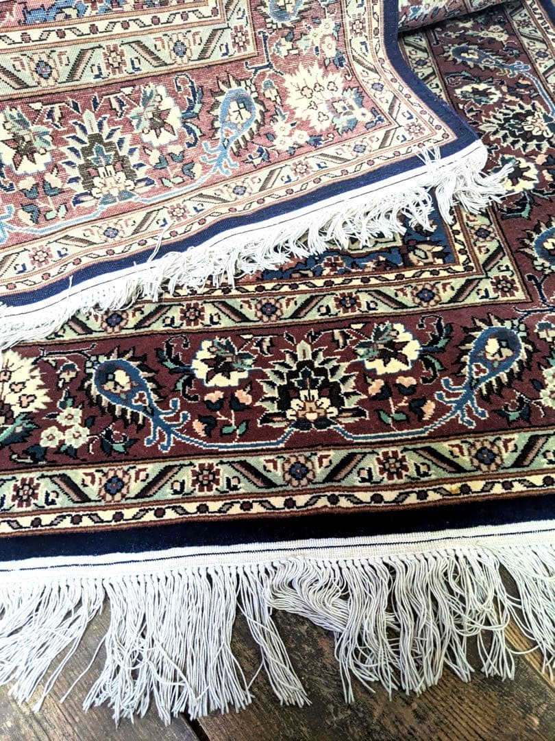 ヴィンテージペルシャラグ 手織り ウール 190×127cm