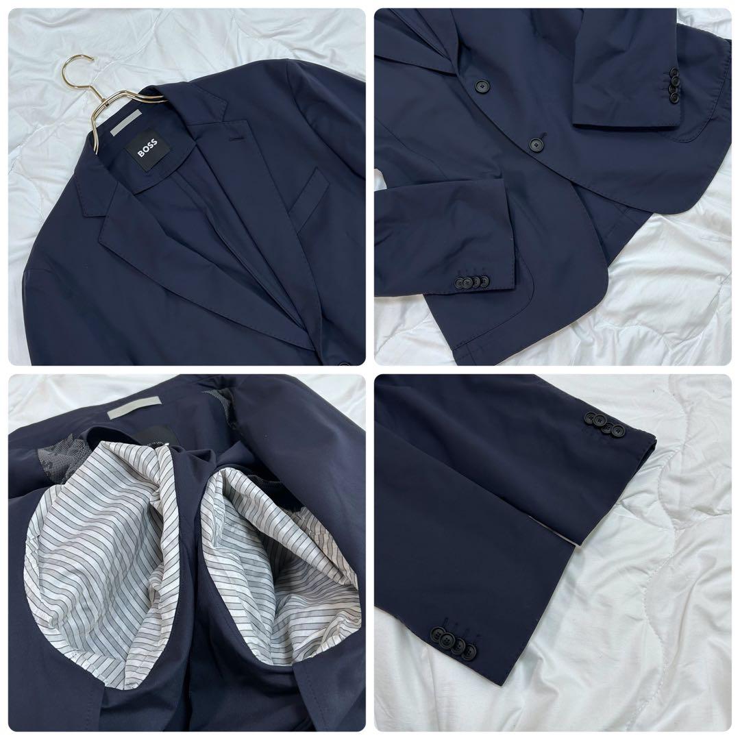 美品 HUGO BOSS ヒューゴボス ストレッチ テーラードジャケット 52