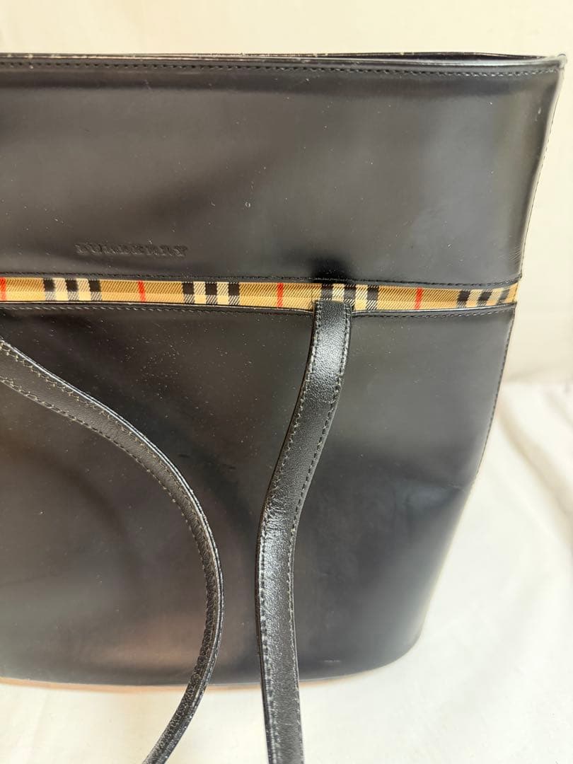 MH/8.17/10 ▶︎Burberry バケツ型　トートバッグ