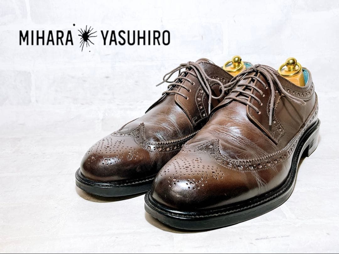 【極美品】MIHARA YASUHIRO 高級 ウィングチップ 26.5cm