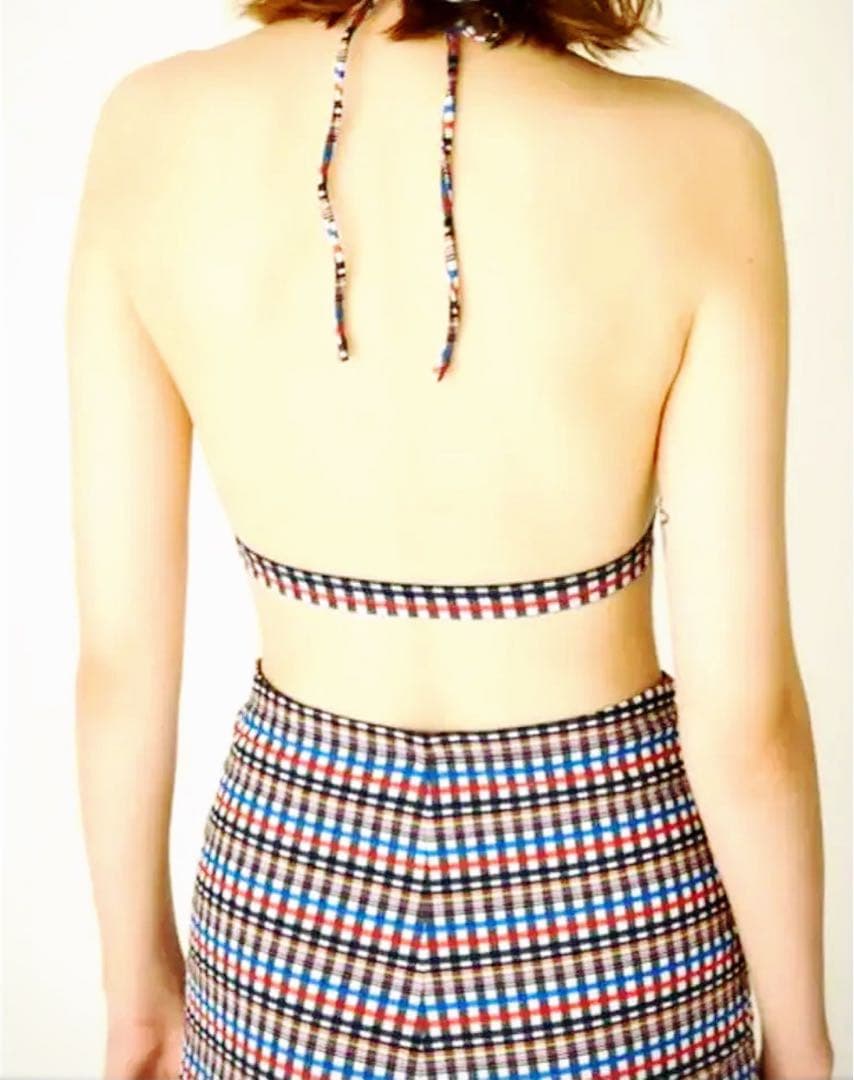 nagonstans ナゴンスタンス 水着 セットアップ パンツ チェック柄