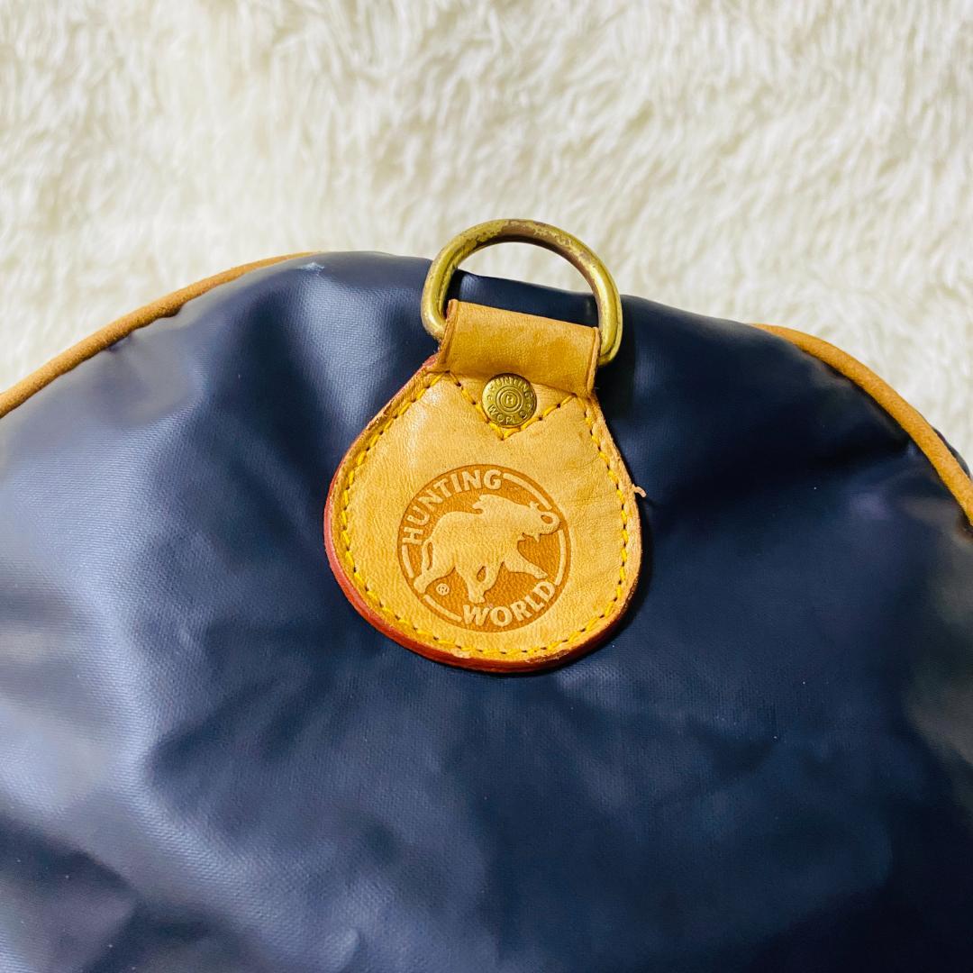 人気 ハンティングワールド 大容量 バチューサー ボストンバッグ ロゴ