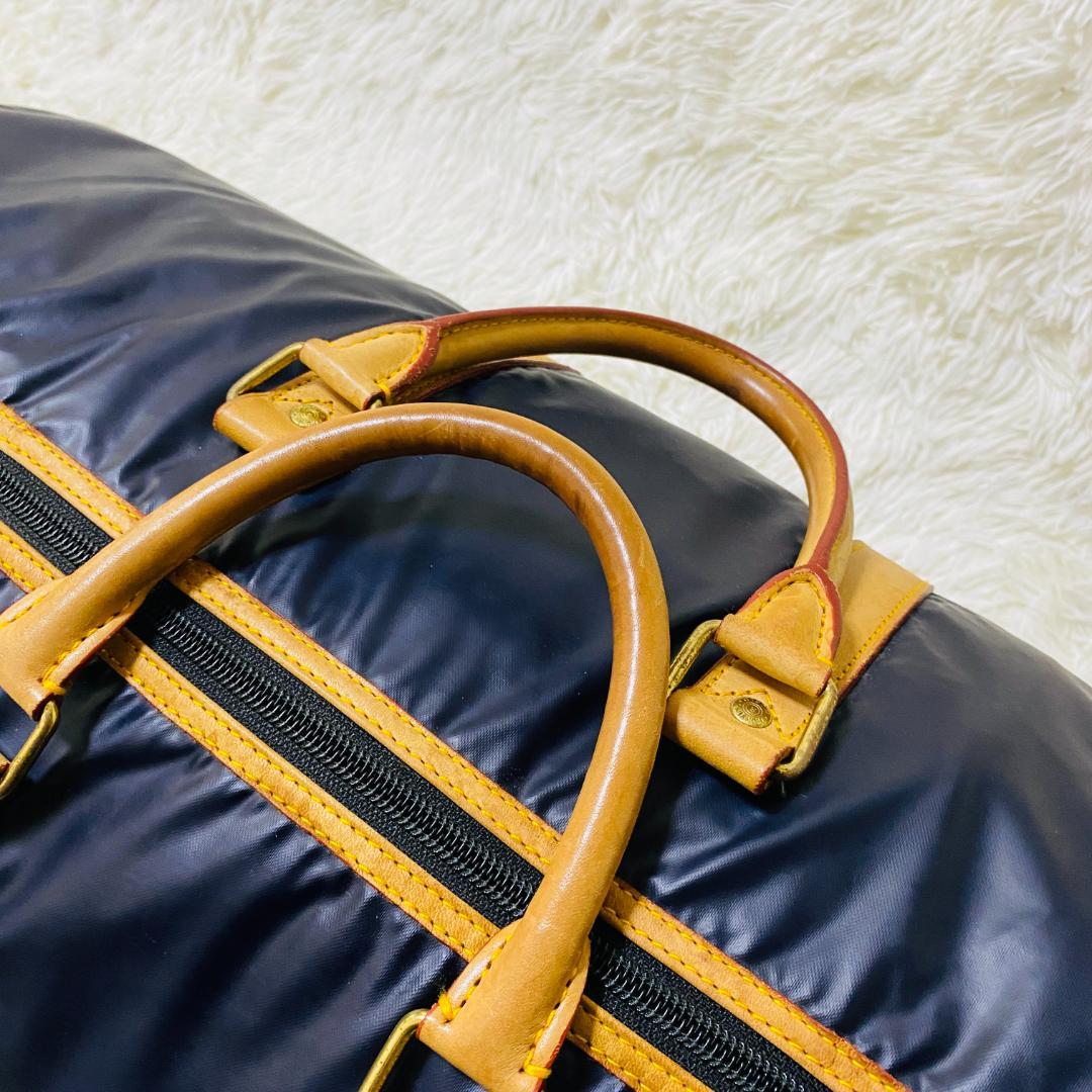 人気 ハンティングワールド 大容量 バチューサー ボストンバッグ ロゴ