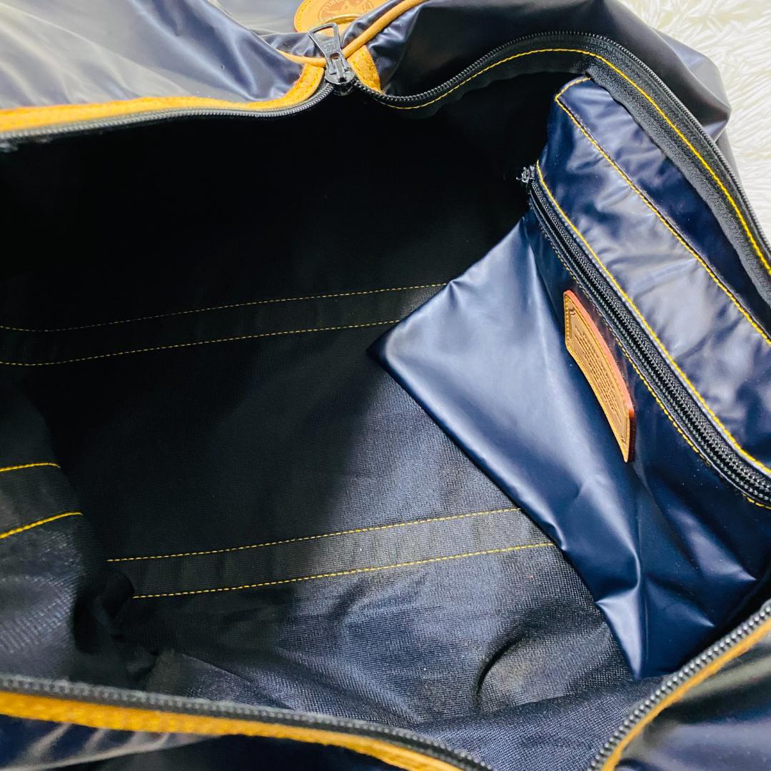 人気 ハンティングワールド 大容量 バチューサー ボストンバッグ ロゴ