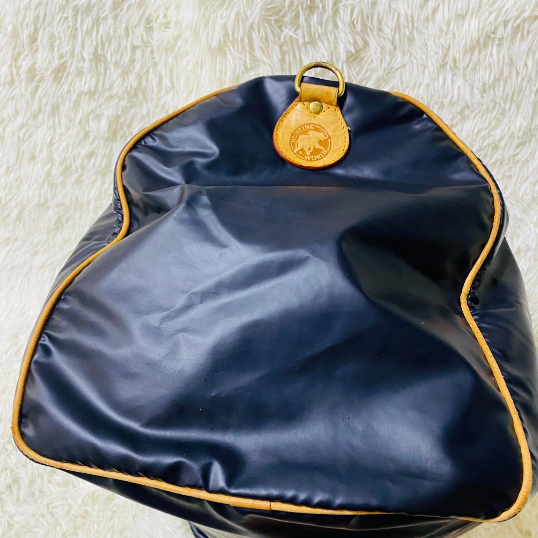 人気 ハンティングワールド 大容量 バチューサー ボストンバッグ ロゴ