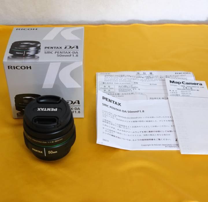 【極美品】PENTAX DA 50mm F1.8 レンズ