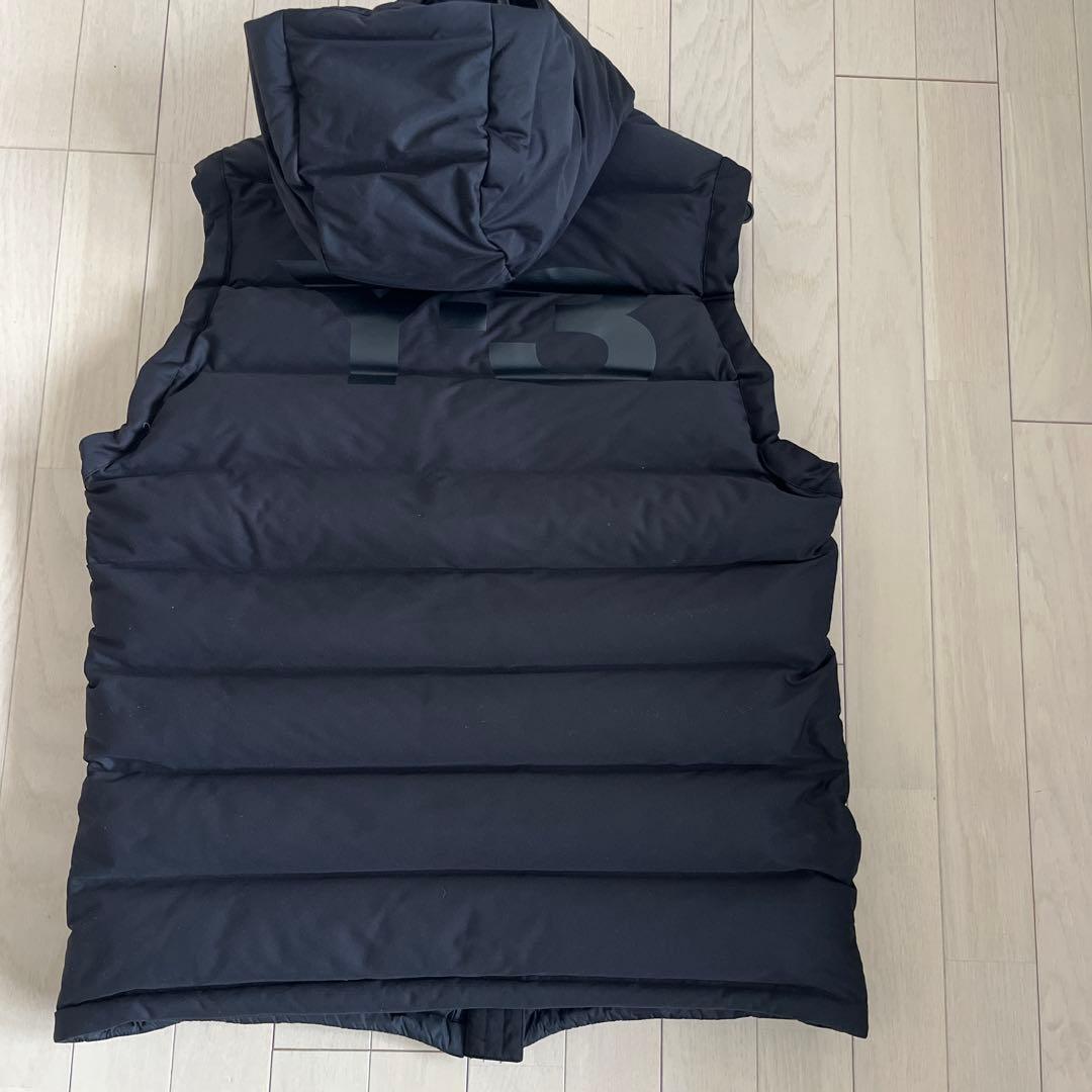F398【美品】Y-3 ダウンジャケット　フード付き　ブラック