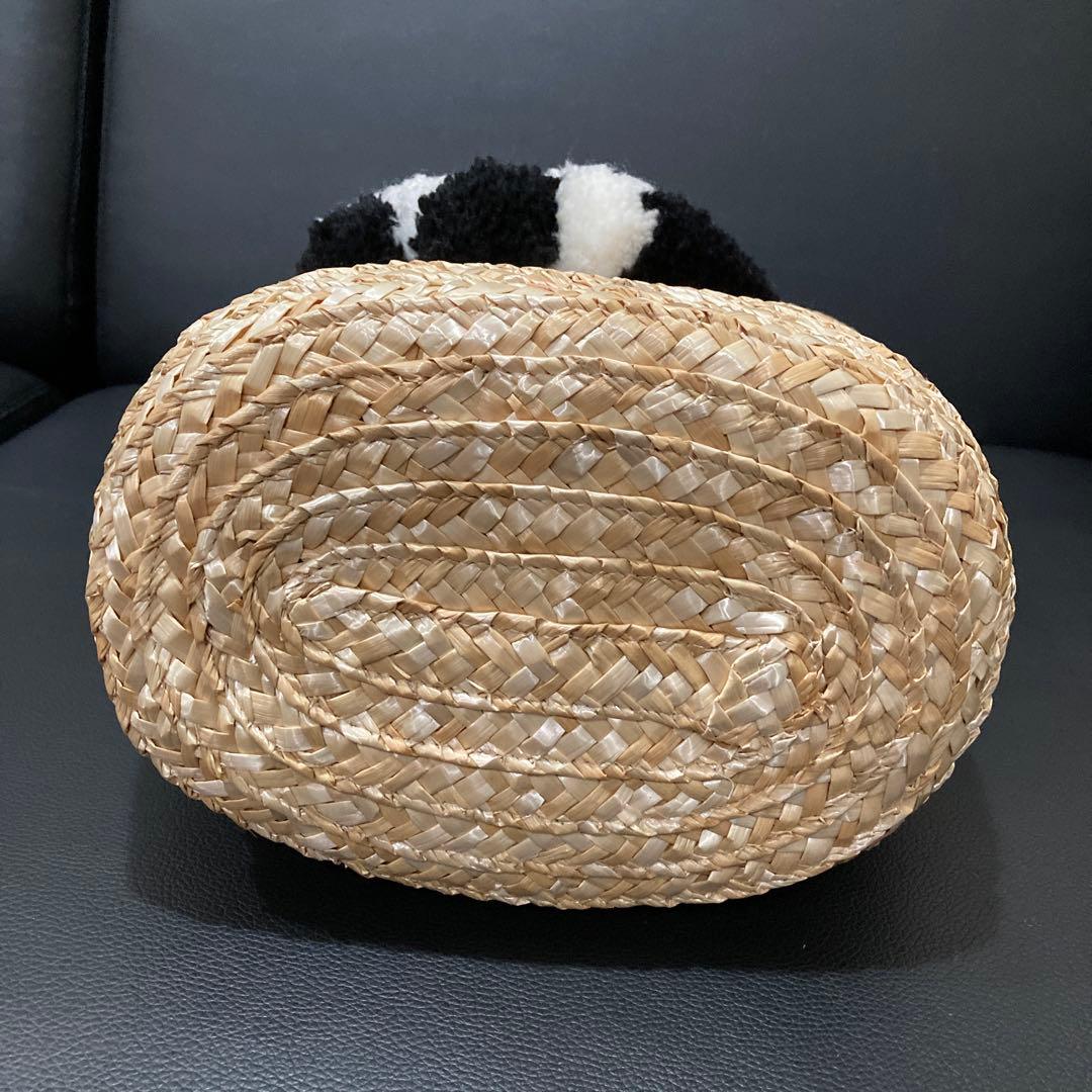 美品　TREASURE TOPKAPI アニマル カゴバッグ　パンダ