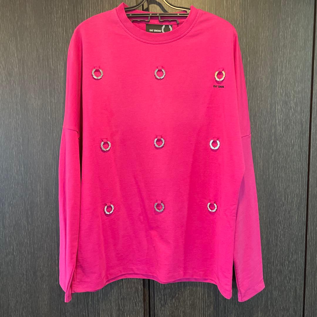 Raf Simons Fred Perry 長袖Tシャツ S ピンク