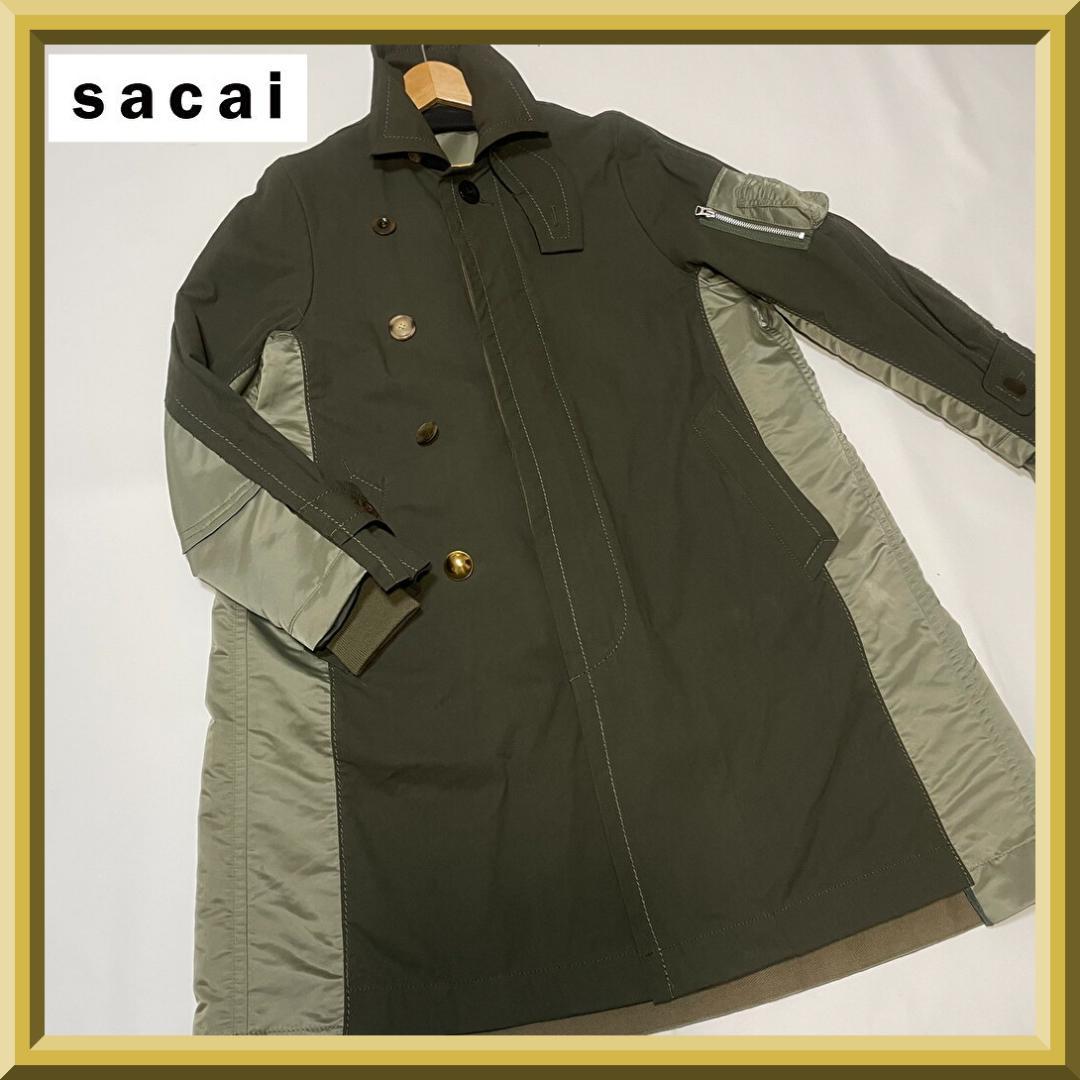 sacai サカイ　MA1ドッキング　ミリタリー　コート