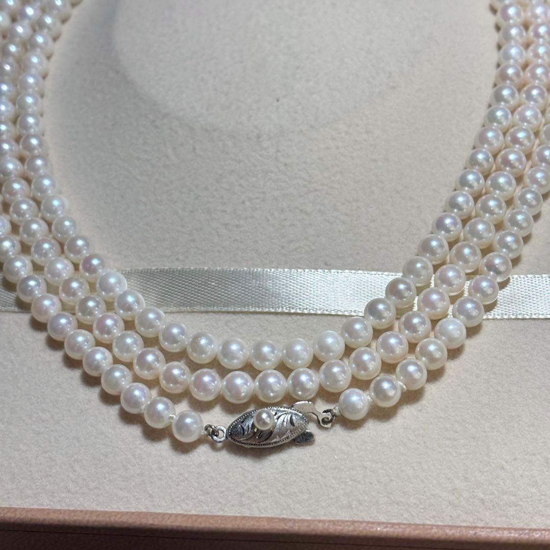 あこや真珠 ✨ロングネックレス 5.5-6.0mm 122cm 本真珠 パール