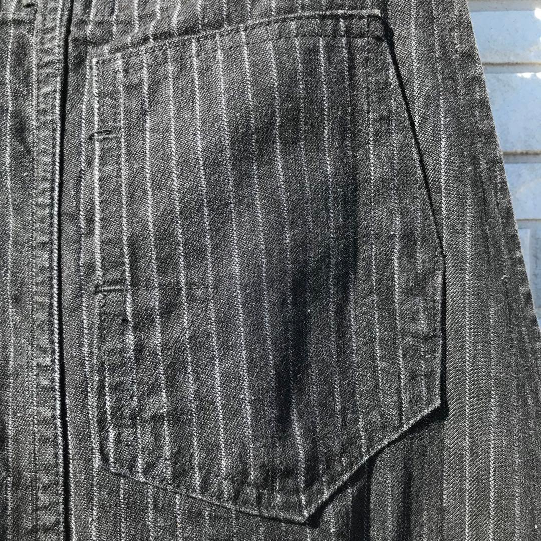 ダッパーズ　オーバーオール　44 　チャコール　ヘリンボーン