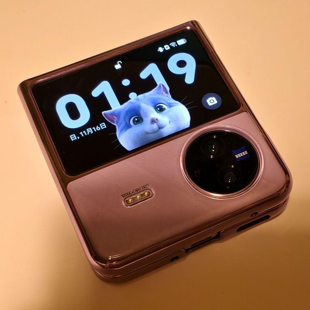 vivo X Flip パープル 折りたたみスマートフォン 本体