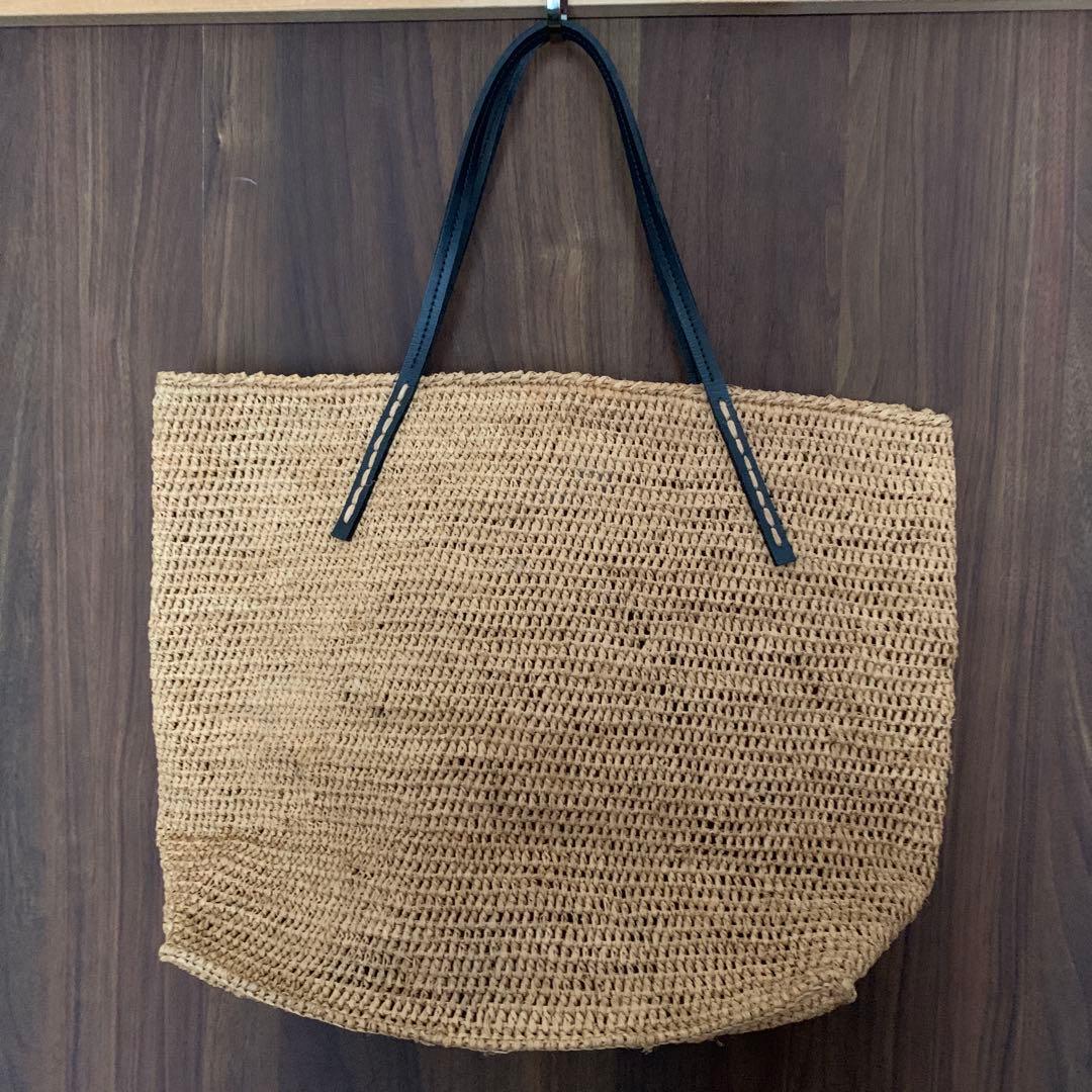 サンアルシデ　ラフィア　トートバッグ