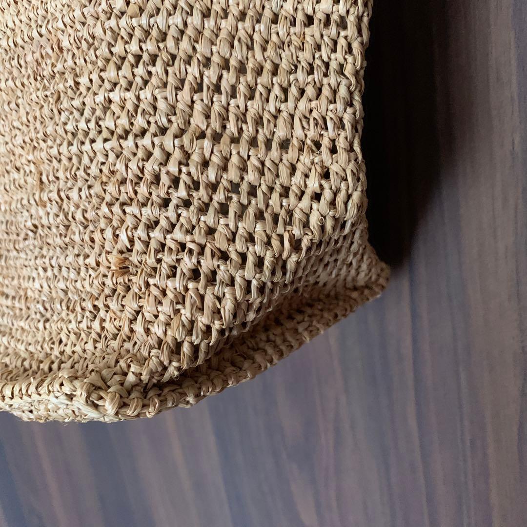 サンアルシデ　ラフィア　トートバッグ