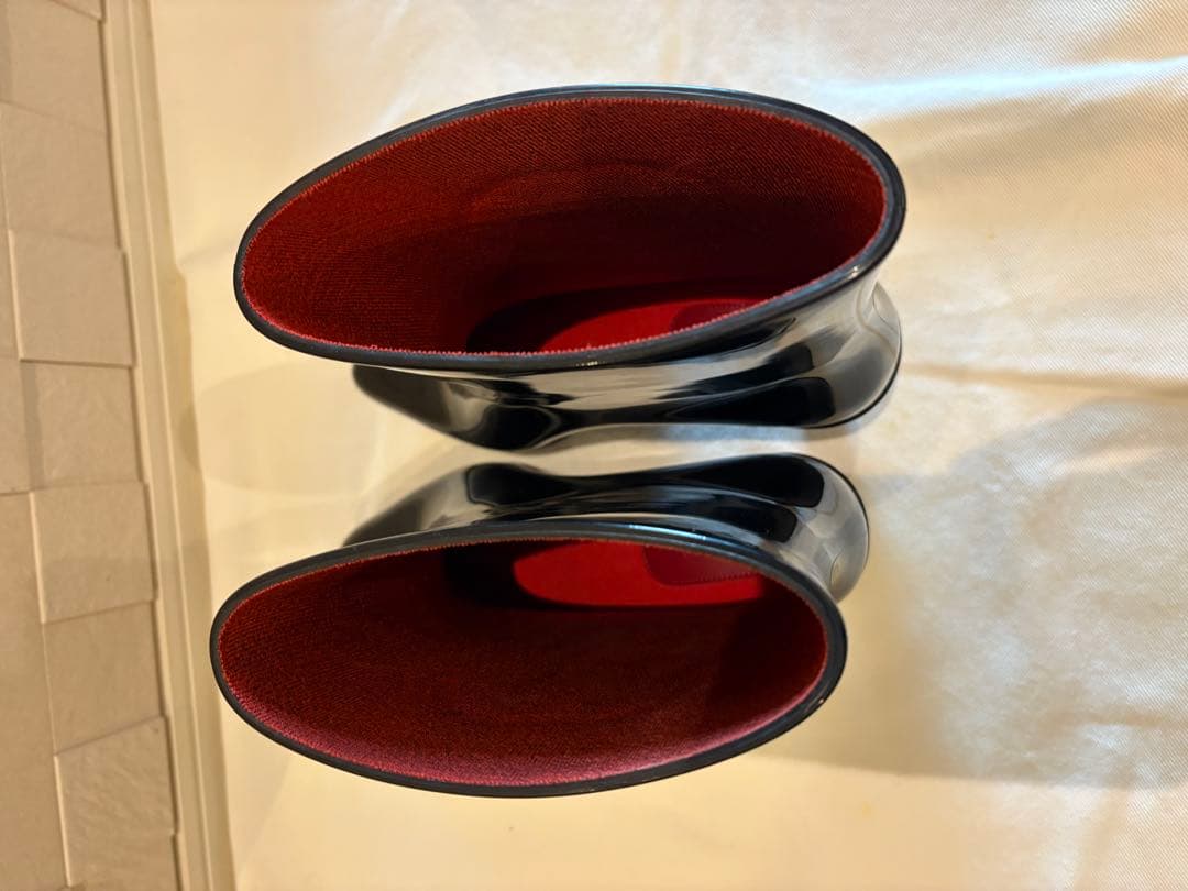 グッチ レインブーツ 長靴 ラバー 黒